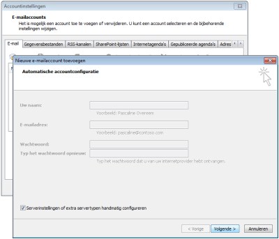 Outlook 2007 - E-mailaccounts toevoegen