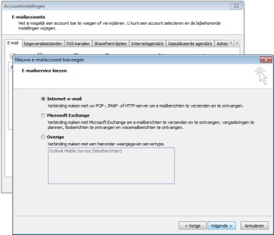 Outlook 2007 - pop3 configureren