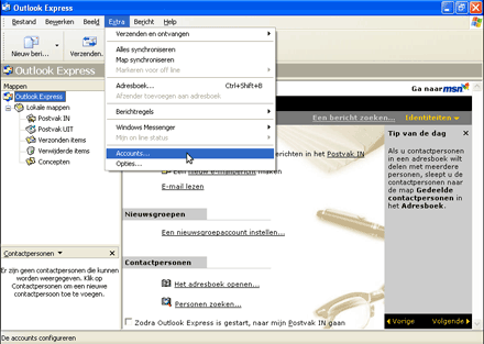 Outlook Express - Accounts